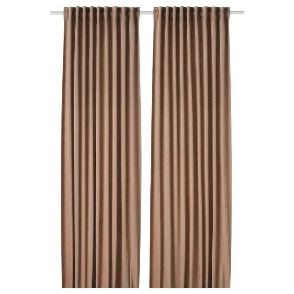IKEA TIBAST Room Darkening Curtains Dark Red 57x98 1 Pair - New